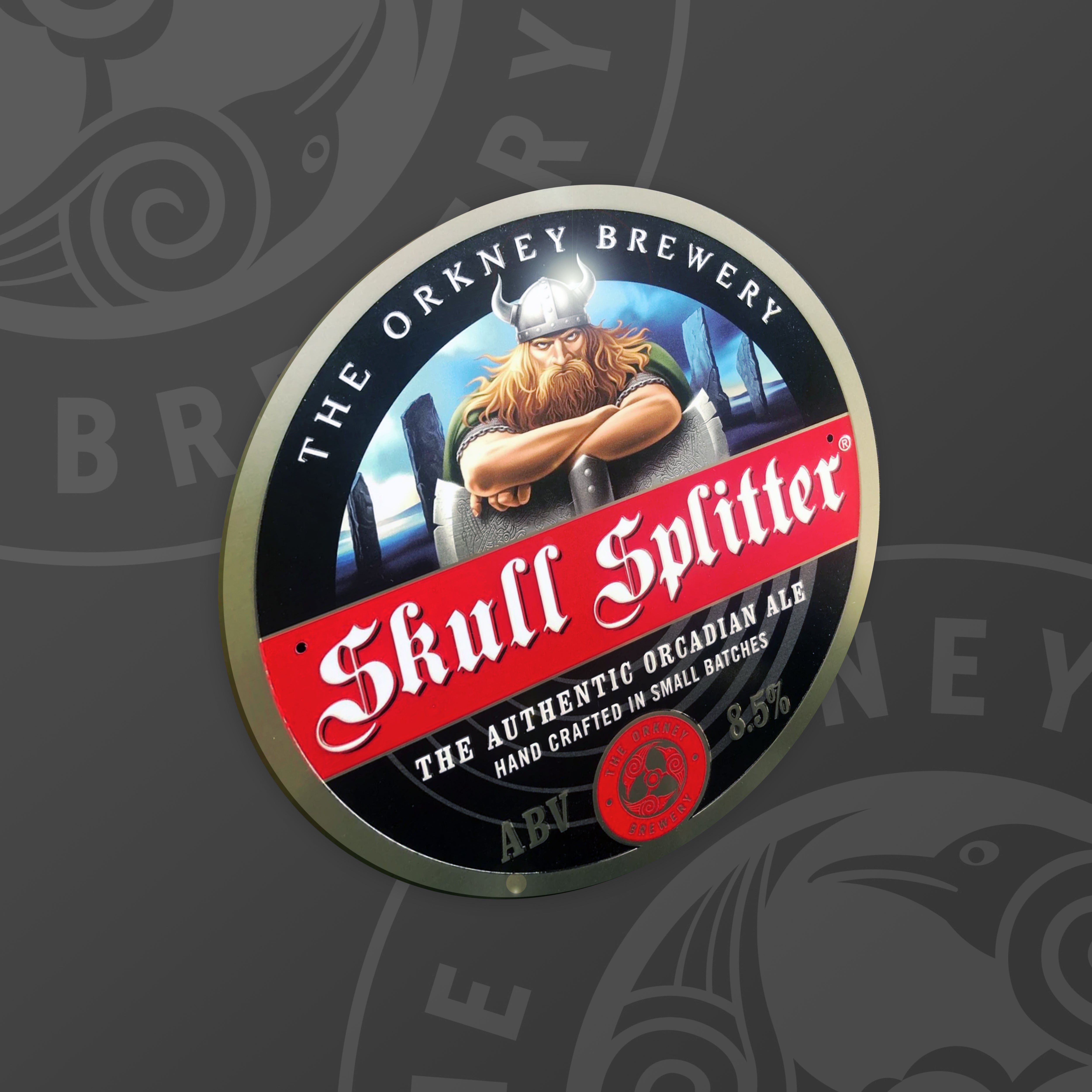 Splitter Sign Skull Splitter Sign – Orkney Brewery