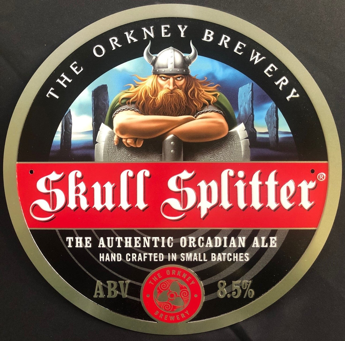 Splitter Sign Skull Splitter Sign – Orkney Brewery